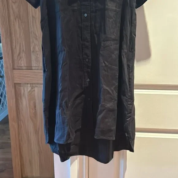 NWT EVERLANE The Daytripper Dress in Linen XS BLACK - Picture 4 of 16